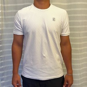 White Dri Fit Nike Court T Shirt (M)